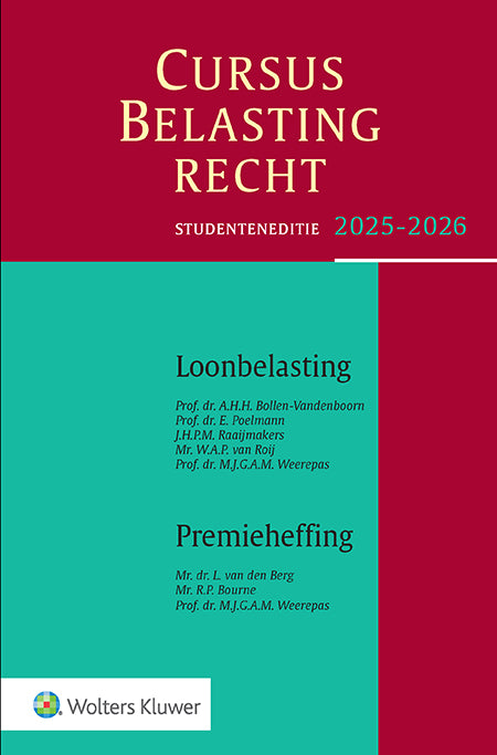 Studenteneditie Cursus Belastingrecht Loonbelasting/Premieheffing